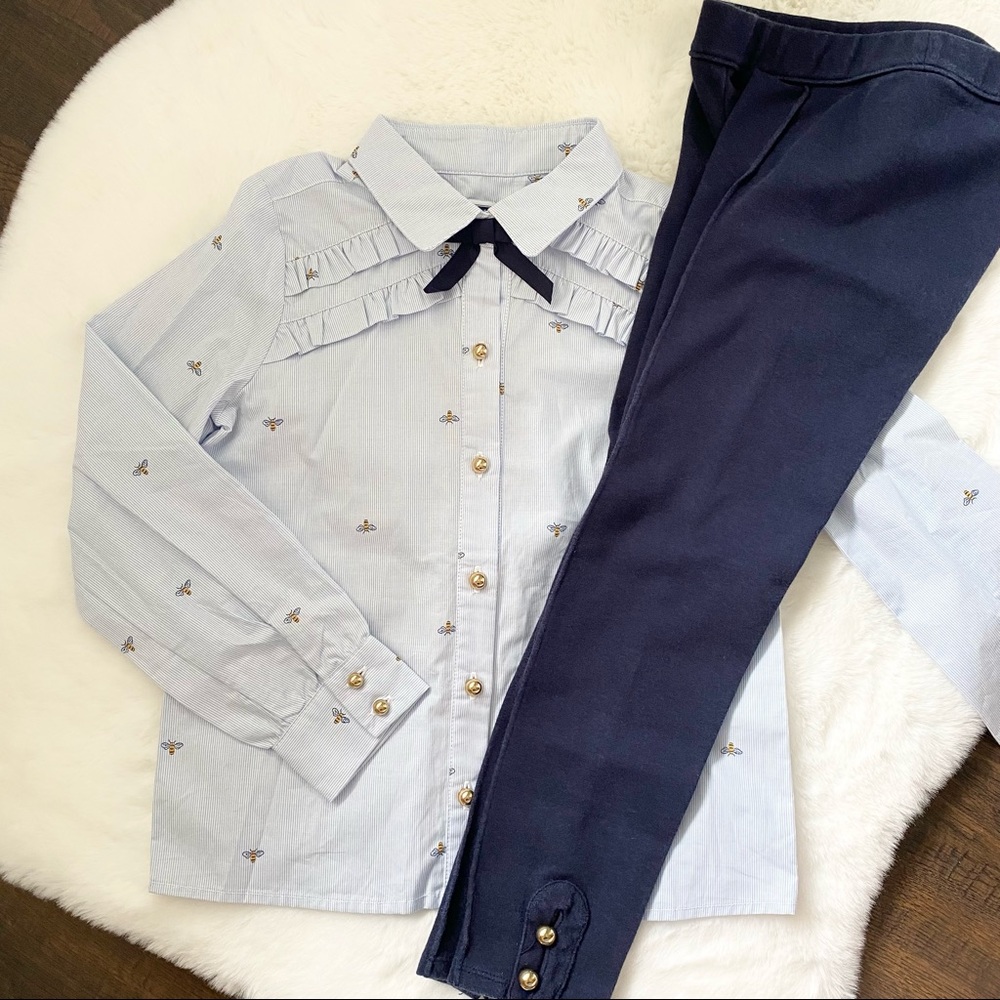 Janie and Jack Equestrian Bee Outfit